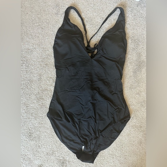Andie Swim The Bali One-Piece Black Large and Small Tall Long Torso Sustainable - Picture 3 of 11